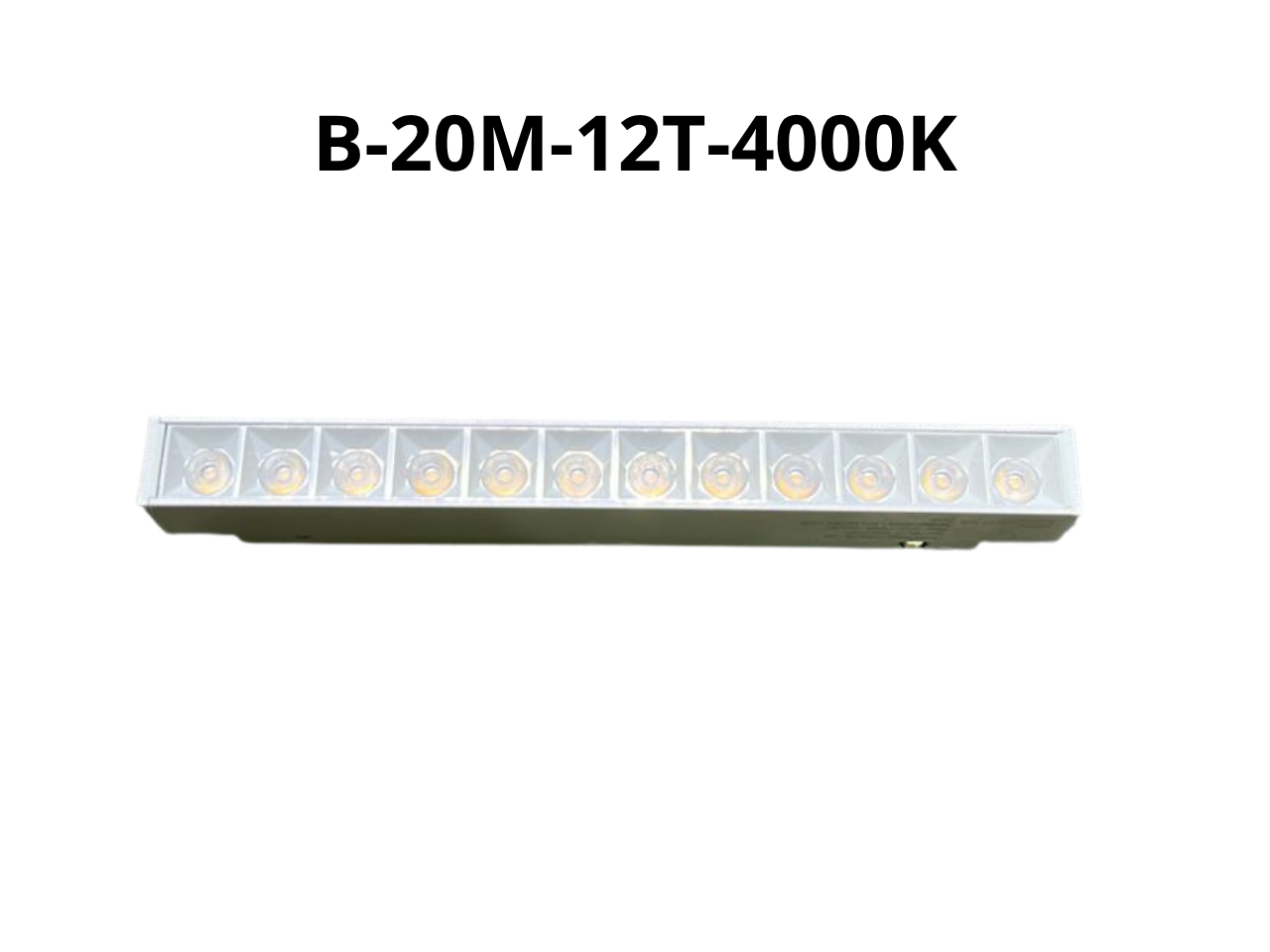 LAMPARA BLANCA MAGNETICA B-20M-12T-4K - Electrónica Poderosa