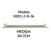LAMPARA BLANCA 40W 3K LISO PARA RIEL - Electrónica Poderosa