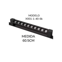 LAMPARA NEGRA 40W 6K COLMENA  PARA RIEL - Electrónica Poderosa