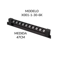 LAMPARA NEGRA 30W 6K COLMENA PARA RIEL - Electrónica Poderosa