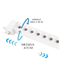 LAMPARA BLANCA 30W 3K COLMENA PARA RIEL - Electrónica Poderosa