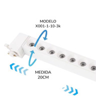 LAMPARA BLANCA 10W 3K COLMENA PARA RIEL - Electrónica Poderosa