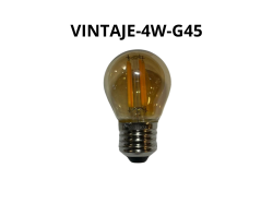 BOMBILLO VINTAJE 4W E27 G45 TIPO REDOND - Electrónica Poderosa
