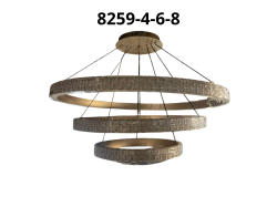 LAMPARA COLGANTE REDONDO 200W 8259-4-6-8 - Electrónica Poderosa